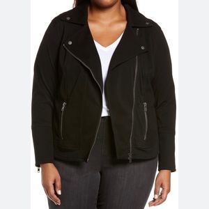 Philosophy black Moto jacket. Plus size 3xl
